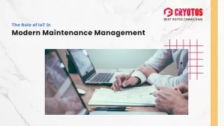 The Role of IOT in Modern Maintenance Management