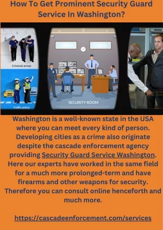 How To Get Prominent Security Guard Service In Washington