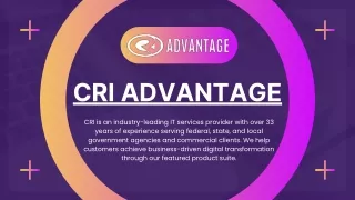 Cyber Risk Management – CRI Advantage