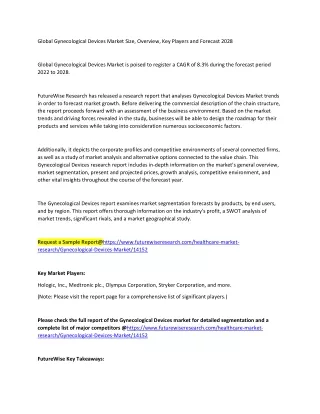 Gynecological Devices Market