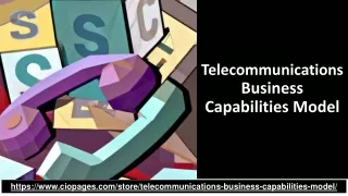 Comprehensive Telecommunications Business Capabilities Model