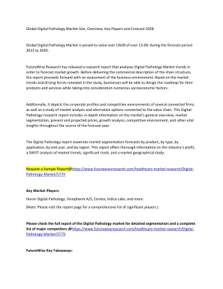 Digital Pathology Market