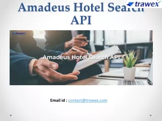 Amadeus Hotel Search API