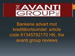 The Avanti Group Reviews, article code 81345782170 HK | Bank