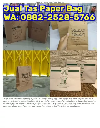 O882•2528•57ϬϬ (WA) Sablon Tas Kertas Pasuruan Paper Bag Jakarta