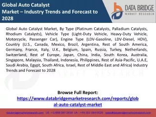 Global Auto Catalyst Market