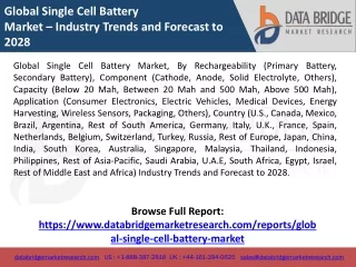 Global Single Cell Battery Market