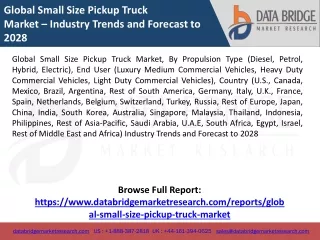 Global Small Size Pickup Truck Market
