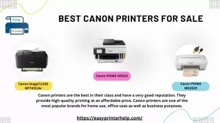 Best Canon Printers for Sale