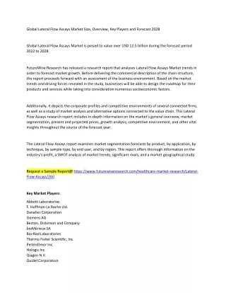 Lateral Flow Assays Market