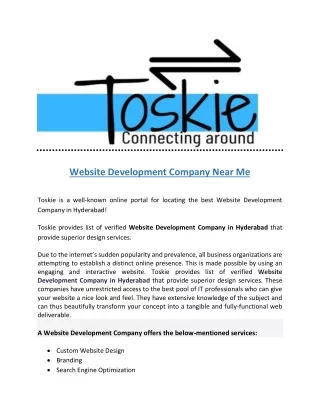 Website Development Company Near Me