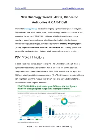 New Oncology Trends ADCs, Bispecific Antibodies & CAR-T Cell