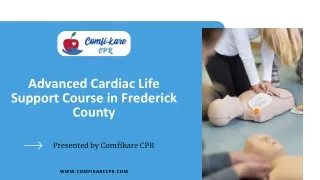 Advanced cardiac life support course in Frederick County