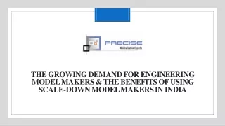 SCALE-DOWN MODEL MAKERS IN INDIA_