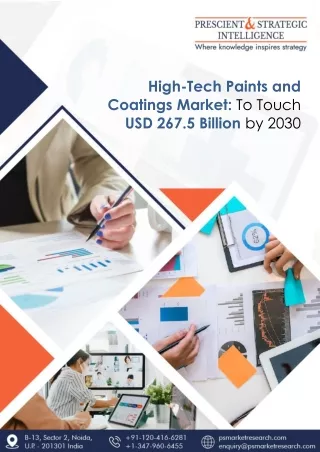 High-Tech Paints and Coatings Market: Innovations Driving Sustainable and Protec