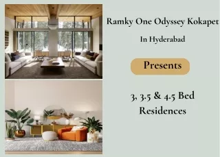 Ramky One Odyssey Kokapet In Hyderabad - Brochure