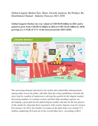 Global Lingerie Market