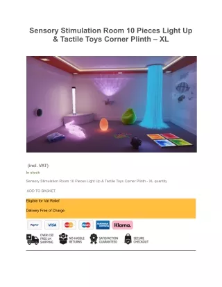 Sensory Stimulation Rooms 10 Pieces