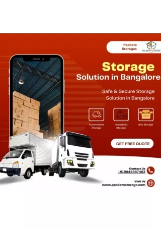 Packers Storage -  Safe & Secure Storage Solution in Bangalore