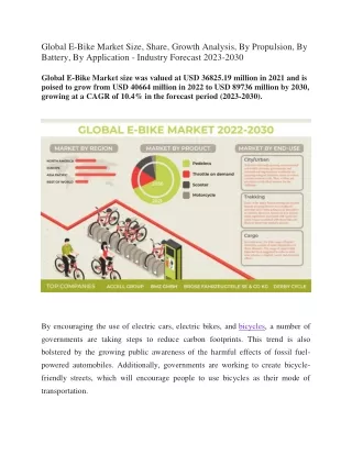 Global E-Bike Market