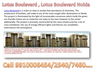 3C group Lotus Boulevard ,9910006454, Lotus Boulevard Noida