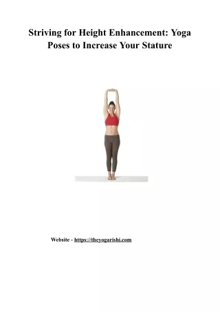 Striving for Height Enhancement_ Yoga Poses to Increase Your Stature..docx