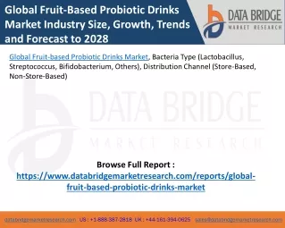 Global Fruit-Based Probiotic Drinks Market