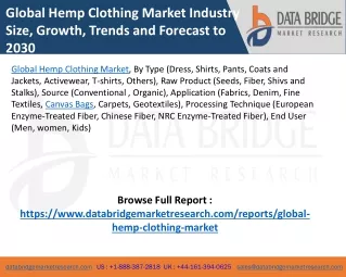 Global Hemp Clothing Market