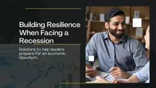 Building Resilience When Facing Recession