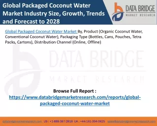 Global Packaged Coconut Water Market