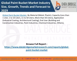 Global Paint Bucket Market