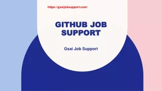 Github job support