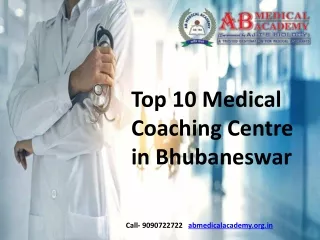 Top 10 medical coaching centre in bhubaneswar