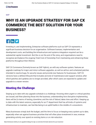 sap cx commerce-sap commerce upgrade-sap commerce managed services