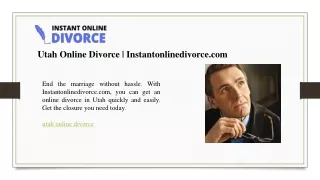 Utah Online Divorce  Instantonlinedivorce.com