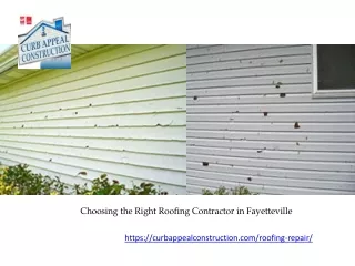 Choosing the Right Roofing Contractor in Fayetteville