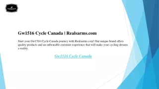 Gw1516 Cycle Canada  Realsarms.com