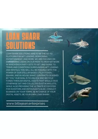 Loan shark solutions