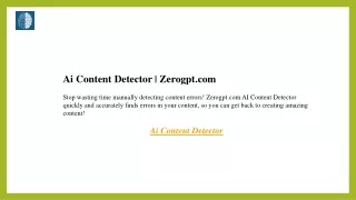 Ai Content Detector  Zerogpt.com