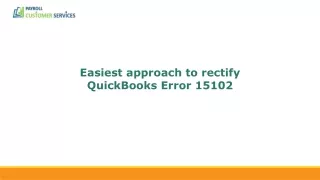 Resolve QuickBooks Error 15102 Quickly and Effectively