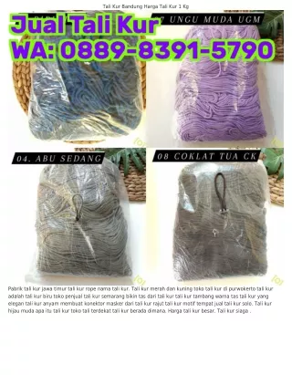 Ô889-8З91-5ᜪ9Ô (WA) Penjual Tali Kur Terdekat Ukuran Potongan Tali Kur Untuk Tas