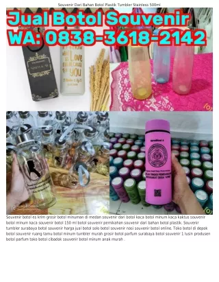 O838-3618-2142 (WA) Botol Souvenir Estetik Souvenir Botol 90 Ml