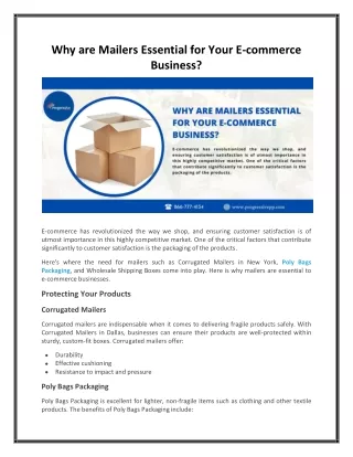 Why are Mailers Essential for Your E commerce Business