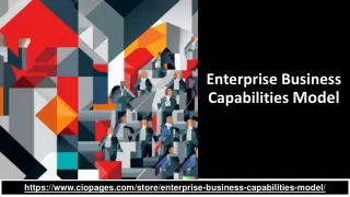 Enterprise Business Capabilities Model - Customizable and Customizable