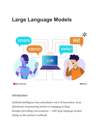 Large Language Models