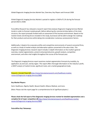 Diagnostic Imaging Services Market