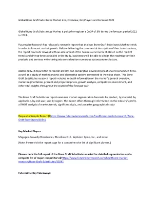 Bone Graft Substitutes Market