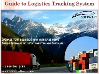 Guide to Logistics Tracking System