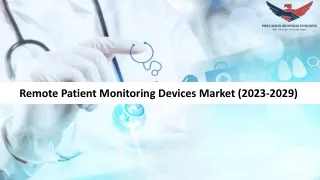 Remote Patient Monitoring Devices Market, Global Report 2029