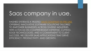 Saas company in uae